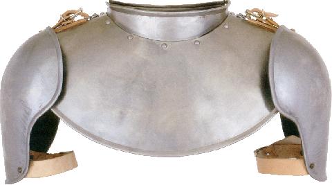 Gothic gorget with shoulders