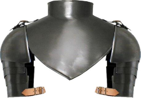 Renaissance gorget with shoulders and plates