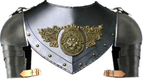 Renaissance gorget with shoulders and plates